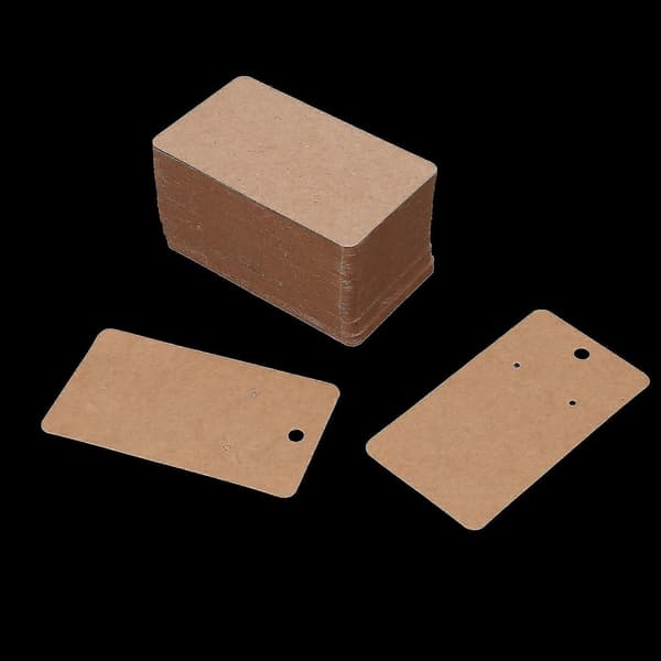 100 ark 5 x 9 cm Kraft Presentasjonskort Papp Brun