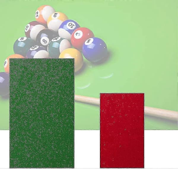Poolbord Pooldug Poolbord Filt Passer til Standard 9 Tommer, Grøn