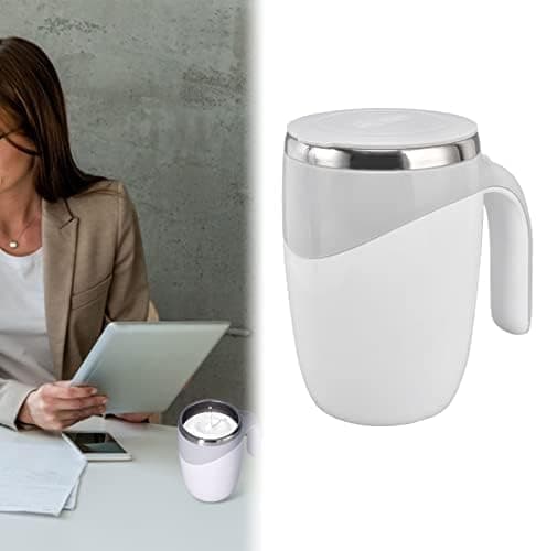 Kaffe- og te-krus i rustfrit stål med automatisk omrøring