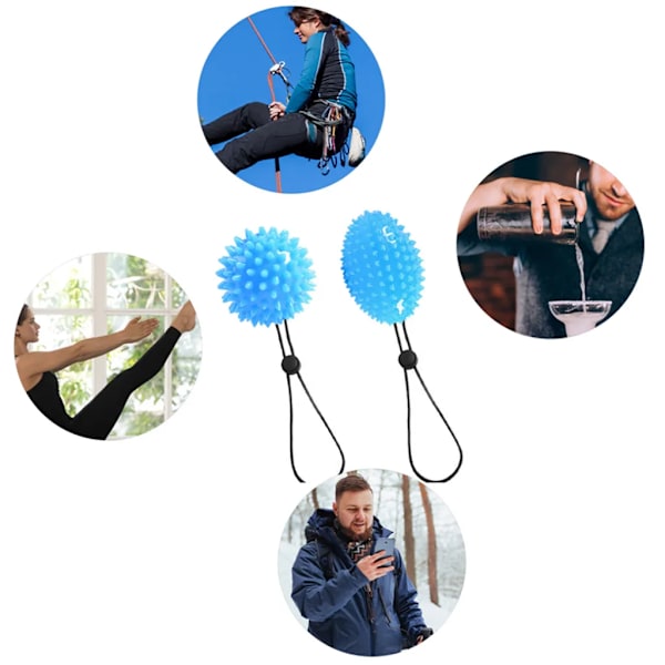 2-pack handtränare, fingertränare, handterapiknådboll, antistressmassageboll, fingerträning, stressavlastning