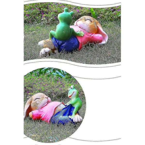 Påskehare Skulptur Have Statue Udendørs Dekoration