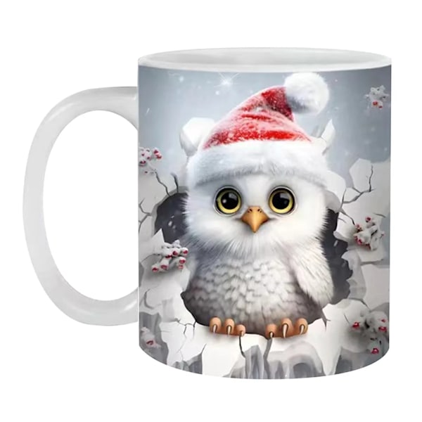 Kaffe kopp, 3D julekopp, melkekopp, tekopp, dekorasjon, julegave til venner