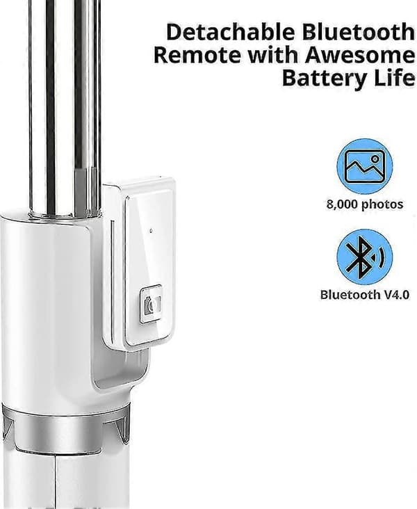 Selfie-keppiteline. 40 tuuman säädettävä Bluetooth Selfie-keppimonopodi