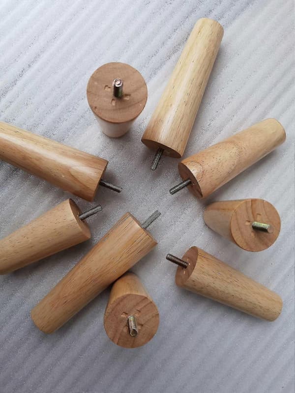 Træ sofaben, pålidelige sengeskabs møbelben, træ sofaben (10 cm)