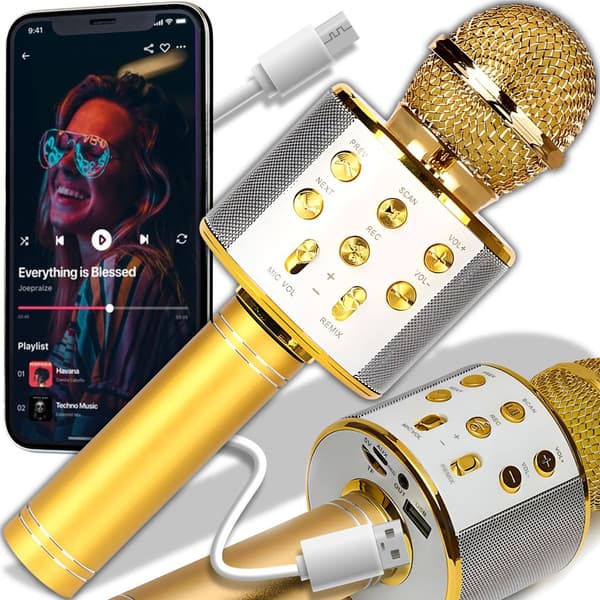 Bluetooth Karaoke Kannettava Langaton Käsimikrofoni Stereo