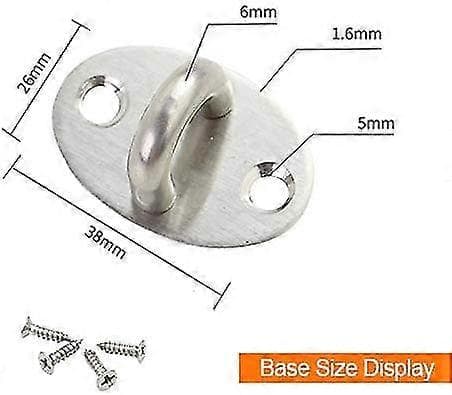 2-pack 25 cm Hak- och Öglelås, 250 mm, Tung Dörr/Fönster, Grå