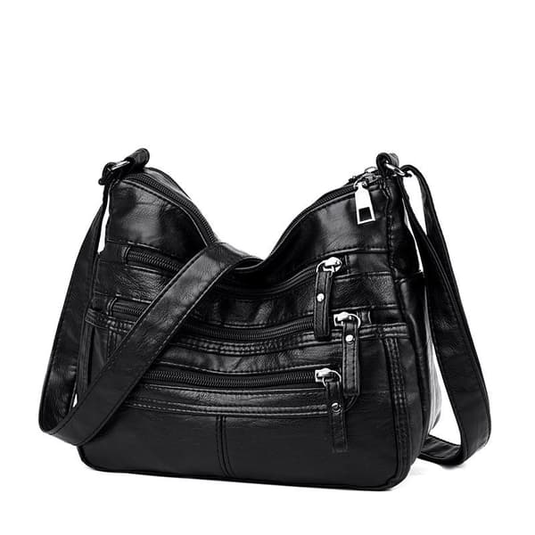 Dame Crossbody Skulderveske, Svart