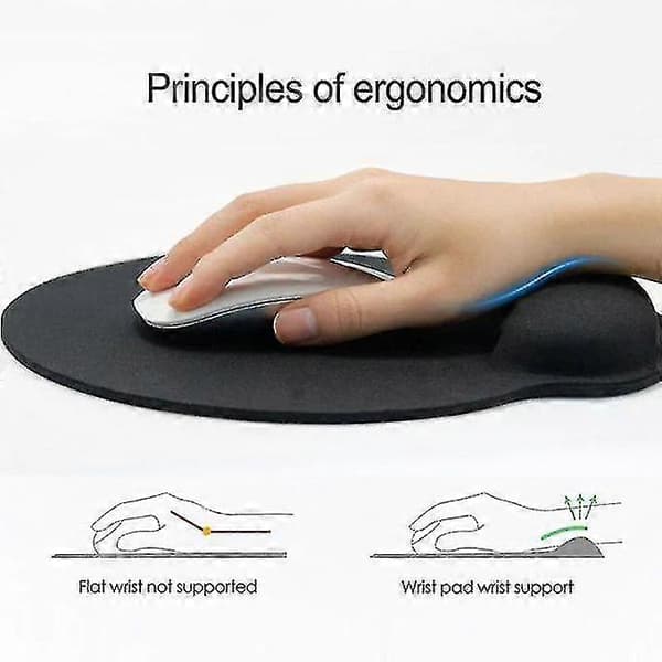 Ergonomisk musematte datamaskin mikrofonmatte med håndleddsstøtte