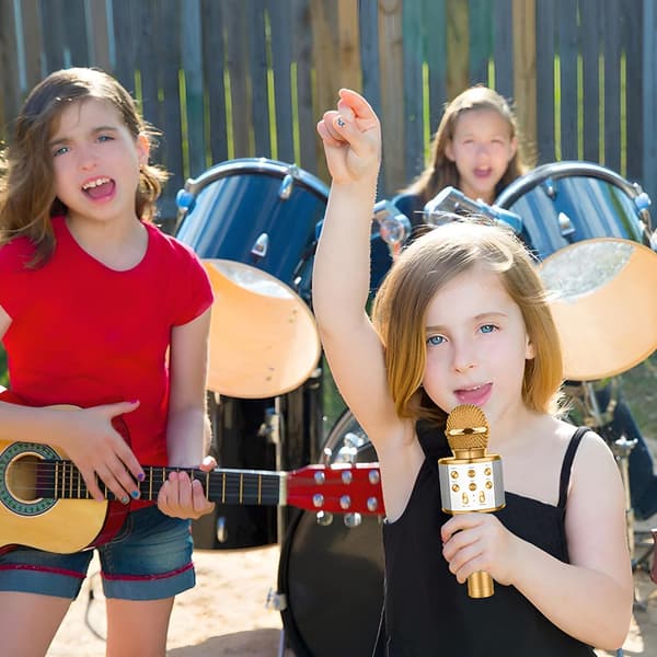 Bluetooth Karaoke Kannettava Langaton Käsimikrofoni Stereo