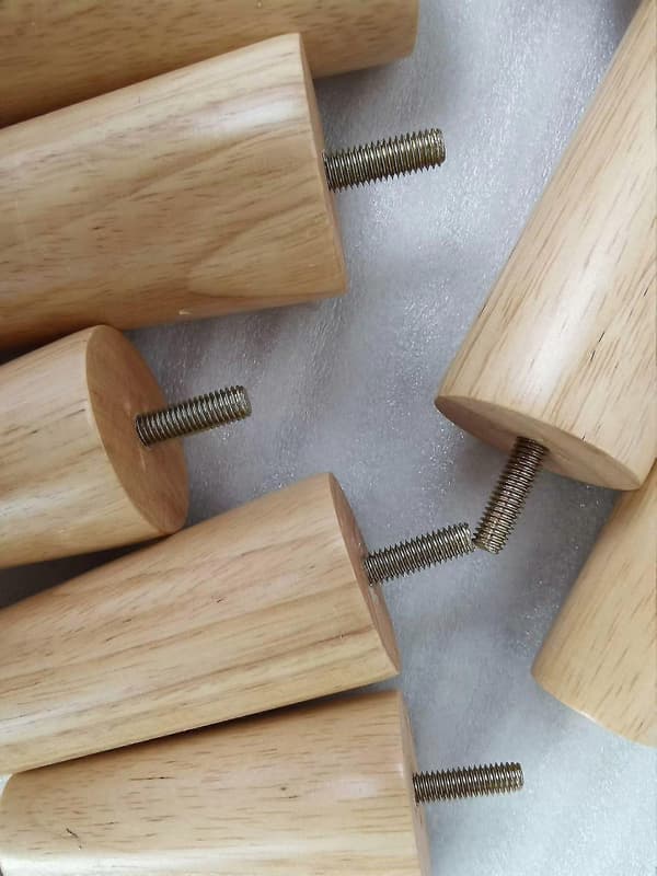 Træ sofaben, pålidelige sengeskabs møbelben, træ sofaben (10 cm)