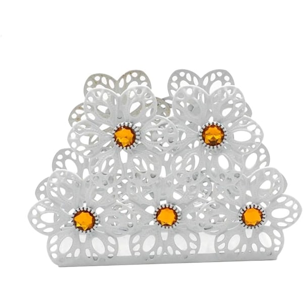Hotel bryllup bord dekoration rustfrit stål serviet holder, blomst serviet holder