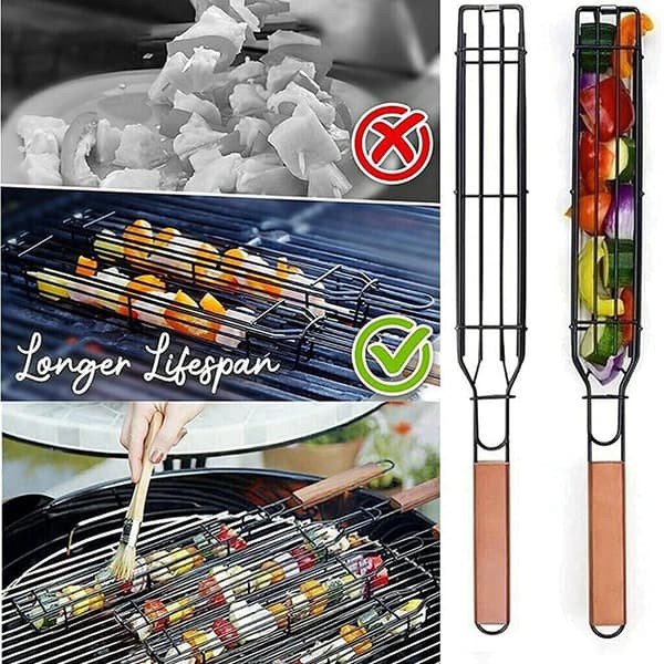 Grillnet, Grillnetklemme til kød og grøntsager, Grillredskaber