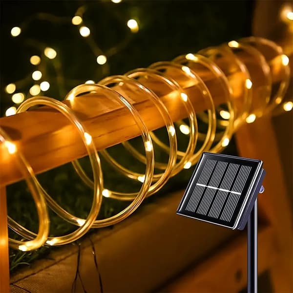 LED solcellelyssnor, utendørs vanntett dekorasjon