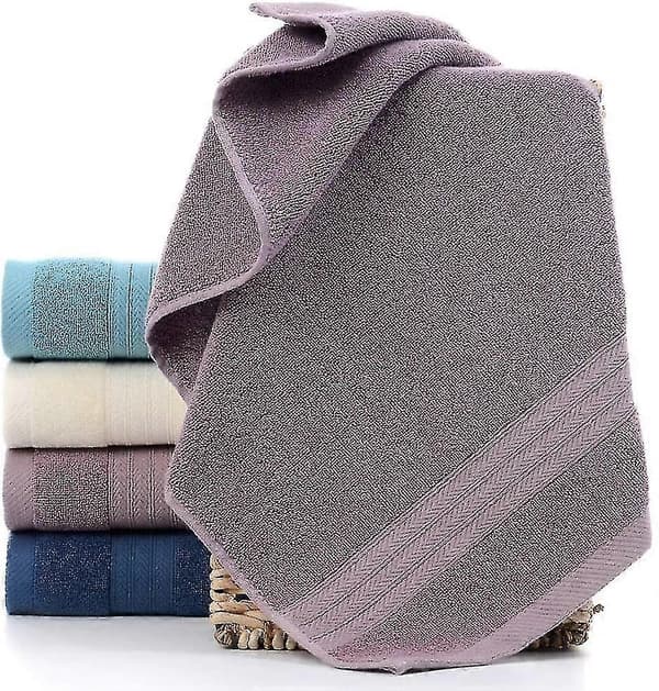 Superabsorberende bløde håndklæder i bomuld (pakke med 4, 34 x 73 cm)
