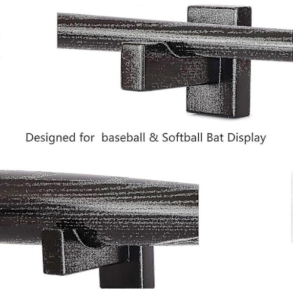 Basebollträ Display Box | Väggfäste | Premium