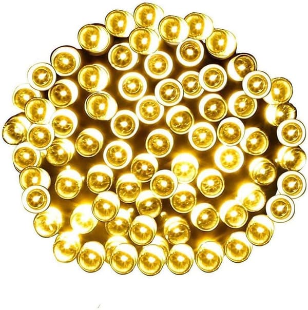 10m 100 LED-valosarjaa, 8 tilaa, vedenpitävä, joulu, puutarha
