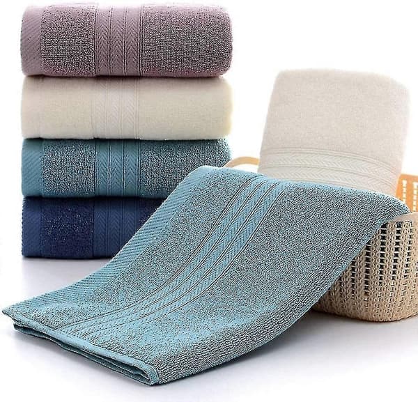 Superabsorberende bløde håndklæder i bomuld (pakke med 4, 34 x 73 cm)