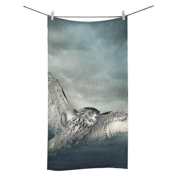 Flygande Uggla badhandduk, handduk, duschhandduk 75x140 cm