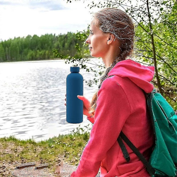 Vattenflaskor i rostfritt stål för resor, picknick och camping