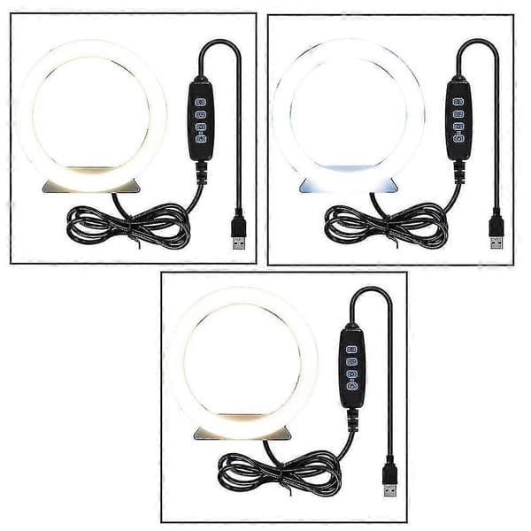 18 cm LED Ring Light med 46 cm Tripod til Makeup Video Live Streaming