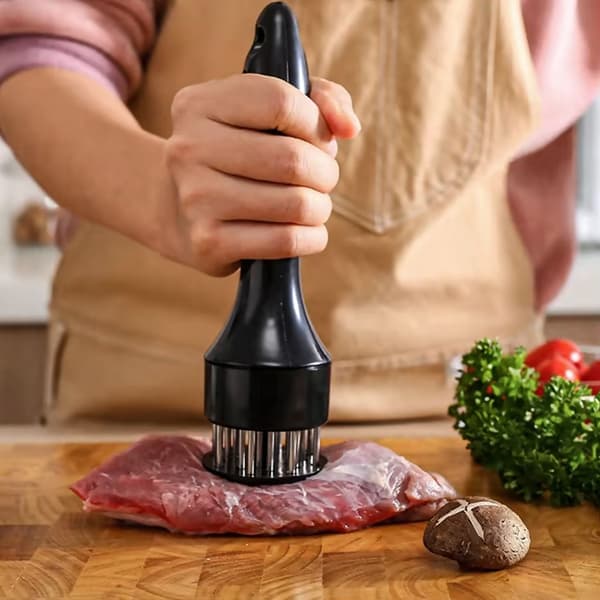 Köttmörningsverktyg med 21 blad i rostfritt stål, biffmörningsverktyg, köttklubba