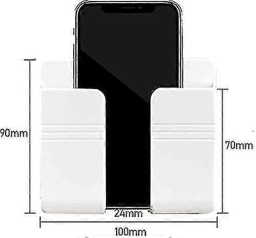 Fäste för väggmontering, icke-destruktiv väggmontering för smartphones, mobiltelefoner 1 st vit