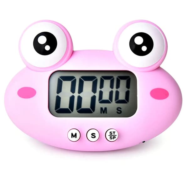 Digital Kök Timer Magnetisk Ägg Timer, Idealisk Kök Timer för Matlagning, Bakning, Sport, Studier, Groda Rosa