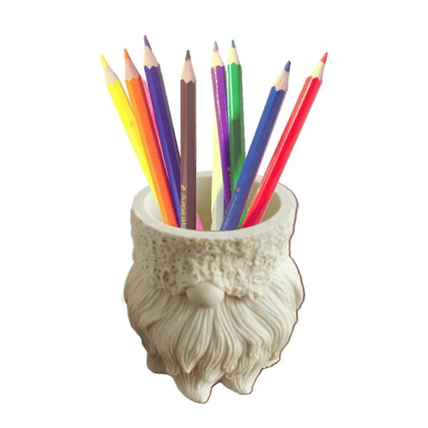 Sød dværg blomsterpotte silikoneform beton penholder resin epoxy form