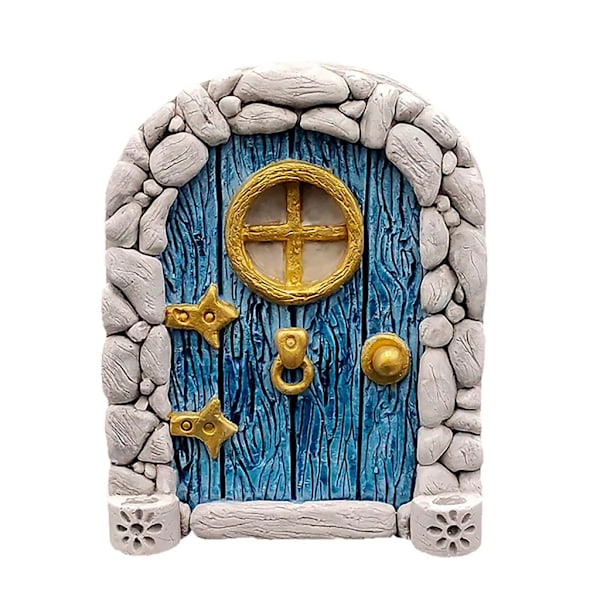 1 Styk Tredimensionel Havefe-Dør  Dør Miniature Elf Dør Mini Gave, Miniature Fe Have Dekoration Udendørs Tilbehør
