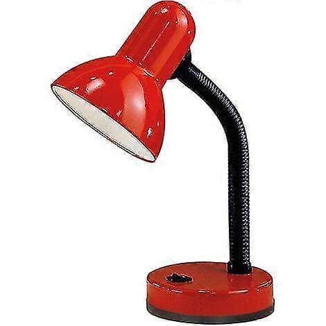 bordlampe, rød, bordlampe, bordlampe