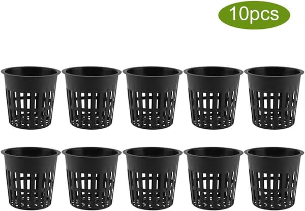 Have split net cup hydroponisk netpotte, velegnet til hydroponics, aeroponics, orkidé plastplantekurv