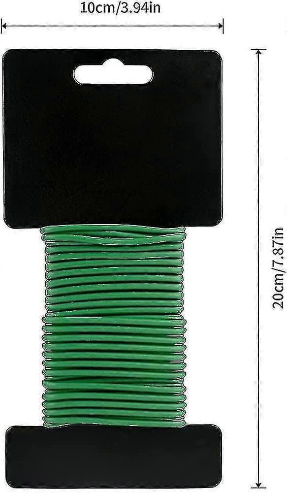 4.8mm X 8m Grøn Plantebinder Have Blød Plastik Mulch Tape