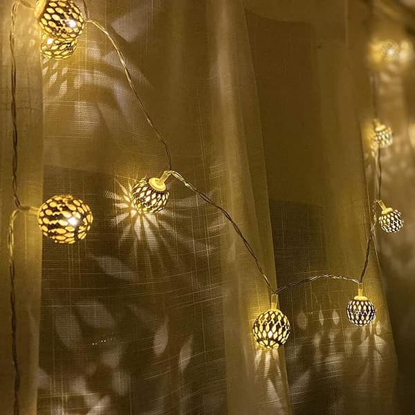 40 LED Stjerne Gardinlys, Julevindusdekor