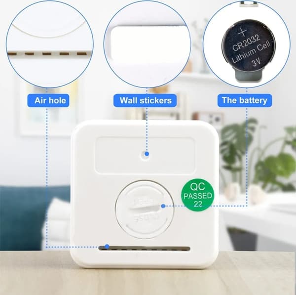 4 stycken inomhus termometer hygrometer, mini digital termometer med hygrometer för barnrum, studierum, kontor, växthus