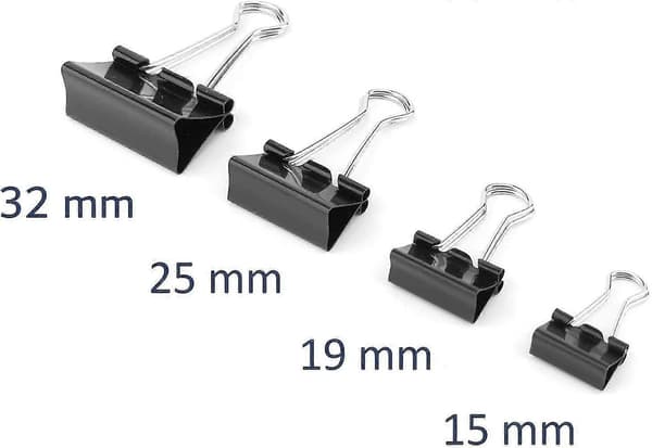 172 mapper 15/19/25/32mm 40/48/24/24 stykker | Multifunktionel mappe | Sort