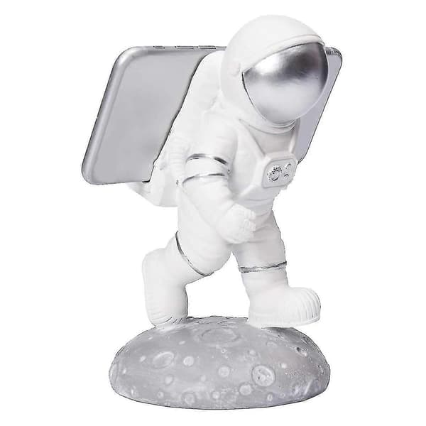 Astronautti puhelinpidike, hartsi puhelinpidike monitoiminen patsas (yksi)