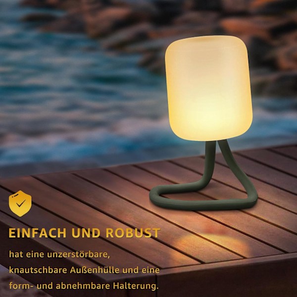 Bärbar utomhus hängande campinglampa