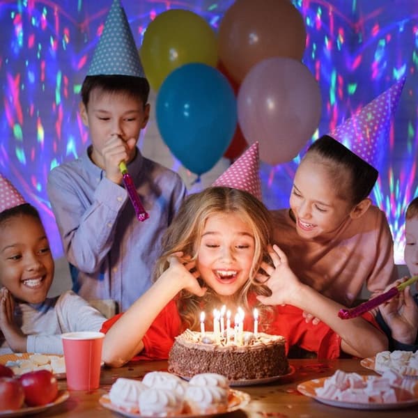 LED E27 party pære diskolys roterende diskokugle diskolys effekt scenebelysningspære egnet til julefrokost