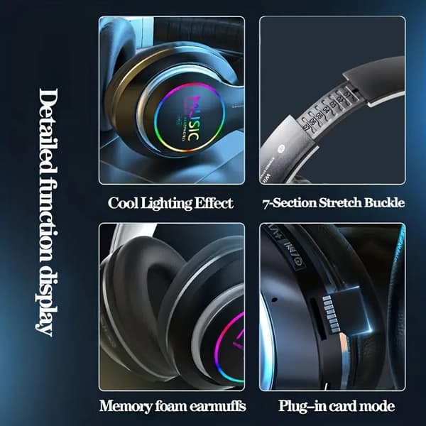 Kevyt taitettava langaton Bluetooth-kuuloke, syvä basso