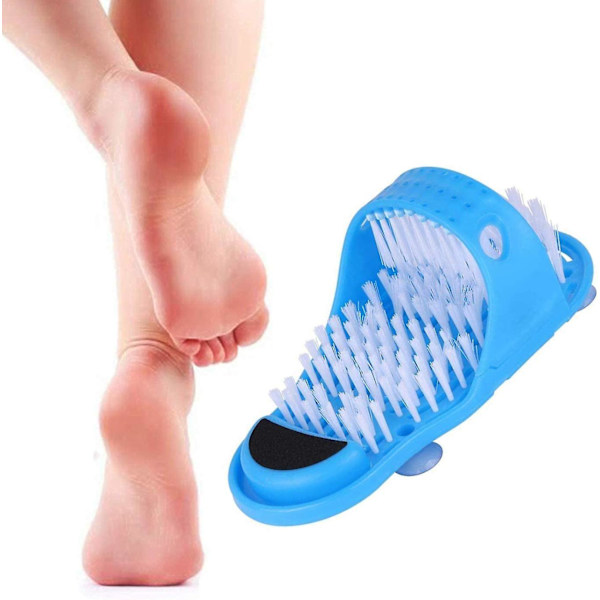Fotborste, 1-pack magisk duschfotmassageapparat rengöringstoffelborste
