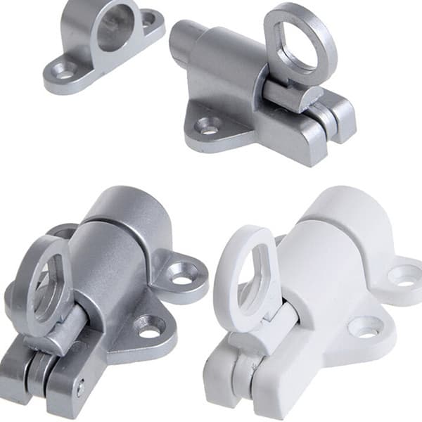 1 set av aluminiumlegering spärrfjäder låda fönster dörr säkerhetslås (silvergrå)