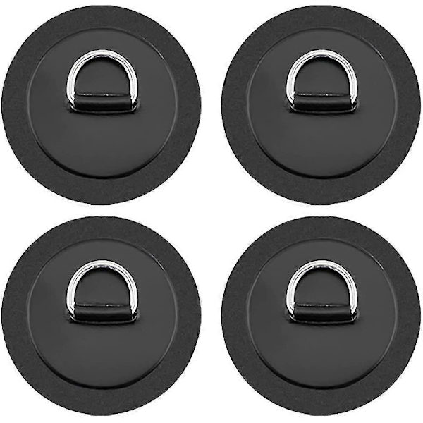 4-pack Kajak Rund D-Ring Sladdklämmor Seglarförvaring Elastisk Ringkrok