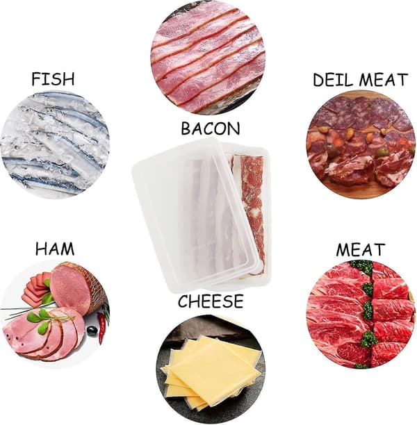 Bacon Meat Crisper Container – Plastisk matoppbevaring m/ lokk, julegave