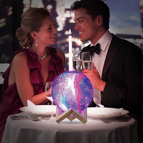 Valentinsdagsgave 16 LED Farver 15 cm