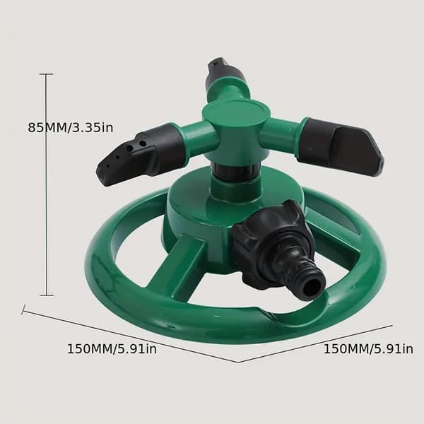 Roterande gräsbevattningssprinkler för innergårdsträdgård