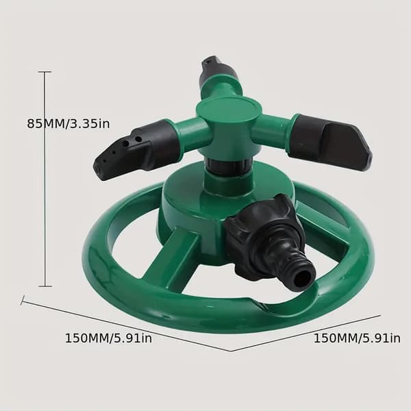 Roterende plensprinkler for hage i gårdsplass
