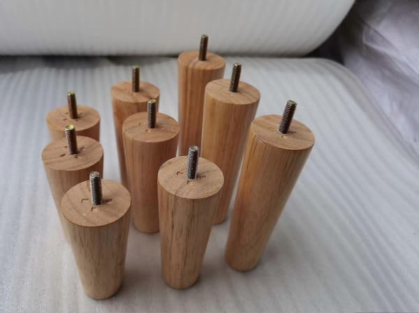 Træ sofaben, pålidelige sengeskabs møbelben, træ sofaben (10 cm)