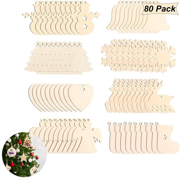 80 DIY Julgranshängen i Trä, 8 Stilar