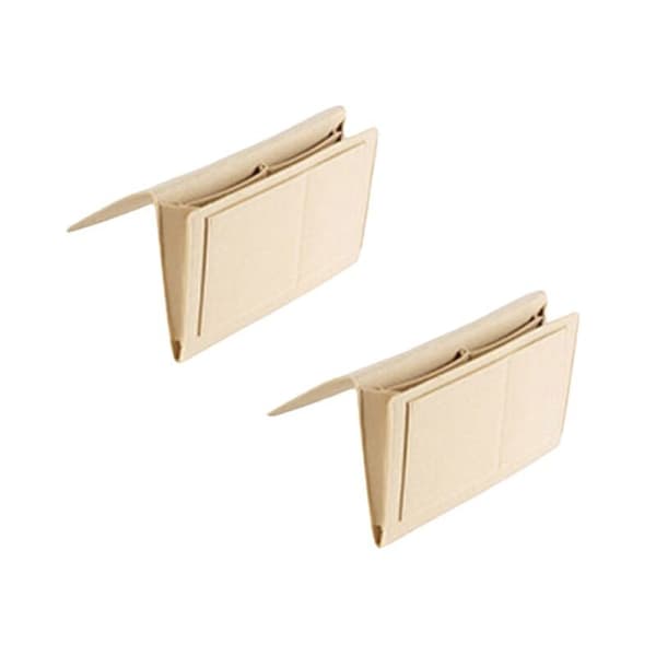 Beige - Sengekappe i filt med 5-roms sofaoppbevaring