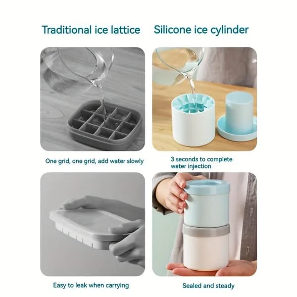 Rund isterningform, isterningsboks, nem at afforme